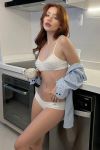 Belva  inviting red hair, 34C