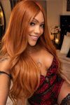 Exquisite Shemale Madrid red hair 5ft 9, 34D